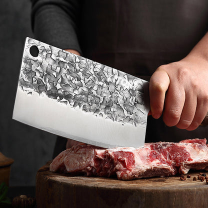 Kitory Meat Cleaver 7.5 Inch High Carbon Steel Wenge Wood Handle