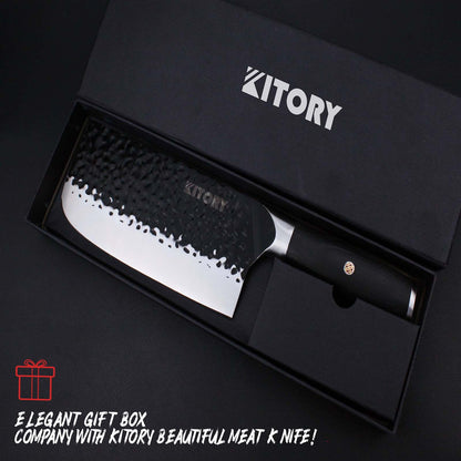 Kitory Forged Chinese Chef Knife  7 Inch High Carbon Steel