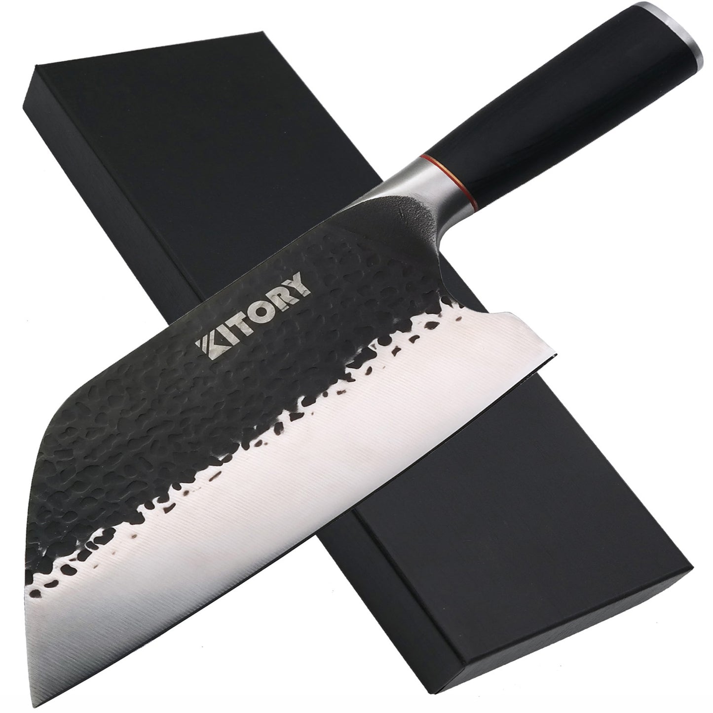 Kitory Multipurpose Serbian Meat Cleaver 7.5 Inch High Carbon Steel With Wengewood Handle