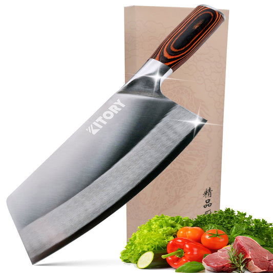 Kitory Chinese Utility Knife Vegetable Cleaver 8 Inch